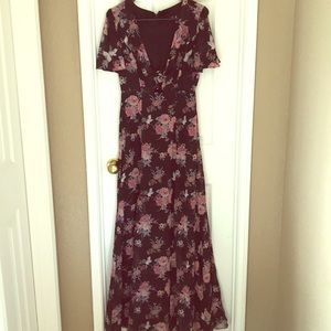 Lulu’s floral maxi dress